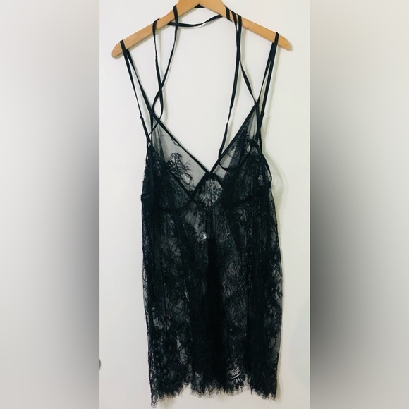 Adore me women’s lingerie lace top back open pullover black.2X - Picture 2 of 4